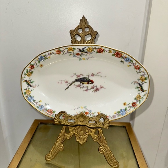 Theodore Haviland Limoges Arcadia Bird of Paradise  Plate - Picture 1 of 8